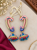 Peacock Meenakari Jhumkay