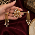 Kundan Pearl Tassel Hair Piece✨